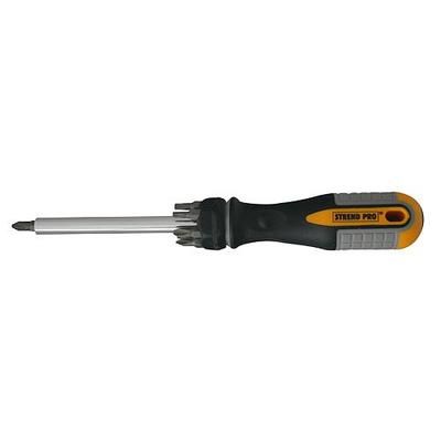 Screwdriver with magnetic extractor + 6bits Strend Pro, + bits (-) 5-6-7,(+) 1-2-3