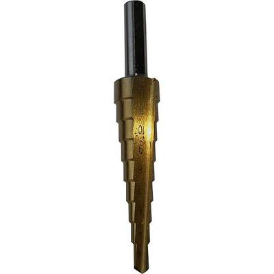 Step drill Strend Pro SD41, 04-20 mm, TiN, HSS, for metal