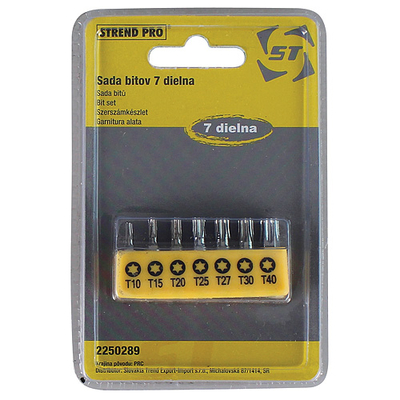 Set of bits 7pcs Strend Pro, Bit, S2, TH-10-15-20-25-27-30-40