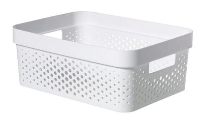 Laundry basket Curver® INFINITY RECYCLED 11L, white, 36x14x27 cm
