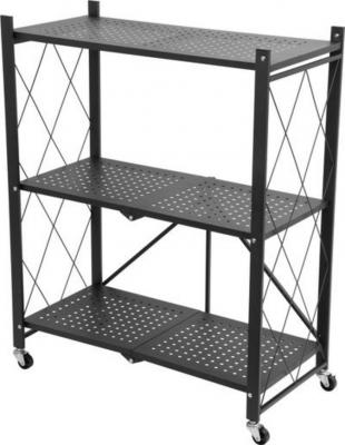 2.TRIEDA Regál Racks RAW3T, kovový, 3 police, 0870x720x340 mm, max. 50 kg/polica, prenosný, na kolieskach