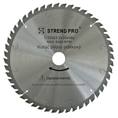 Saw disc for wood 250x3,2x30 40 teeth Strend Pro, SK-plate