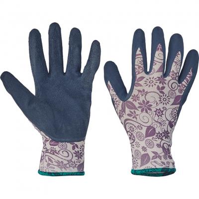 Gloves PINTAIL navy 09, nylon/latex, violet