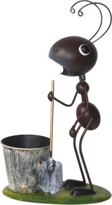 MagicHome Mecco decoration, Ant with spade, sheet metal, 25x14x44 cm