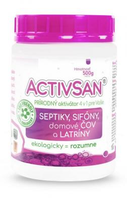 Activator Activsan 4 in 1, for septic tank, siphon, wastewater treatment plant and latrine, 500 g