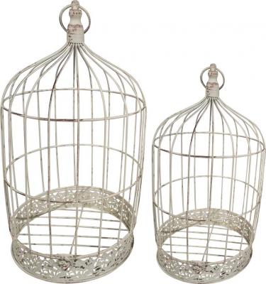 MagicHome Mecco decoration, Bird cage, set of 2 pieces