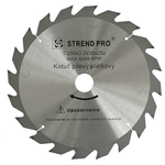 Saw disc for wood 250x3,2x30 20 teeth Strend Pro, SK-plate