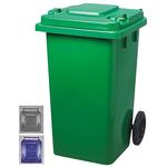 Trashcan Strend Pro GB4, 240 lit, green