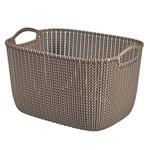 Laundry basket Curver® KNIT 19L, brown, 40x30x23 cm