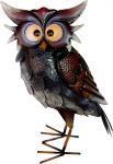 MagicHome Mecco decoration, Owl, sheet metal, 23x15x40.5 cm