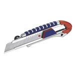 Aluminium snap-off blade knife 25mm Strend Pro, piston-valve control, AluBody